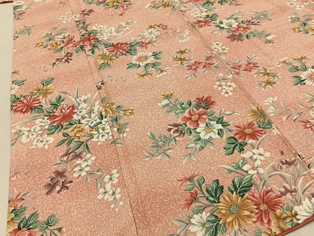 平和屋着物■上質な小紋 花尽くし 金彩 正絹 逸品 未使用 BAAY3789hj