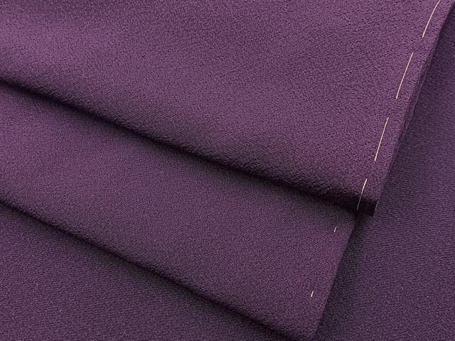 平和屋着物●上質な色無地 滅紫色 正絹 逸品 未使用 BAAY3836hj
