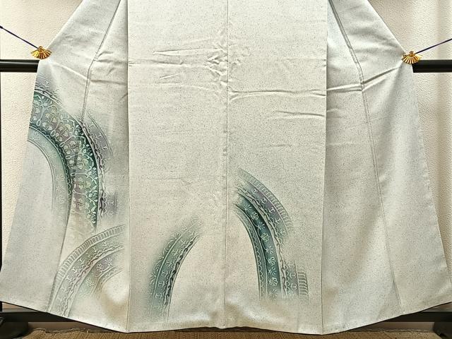 平和屋着物■訪問着 洋花文 正絹 逸品 BAAY3871hj