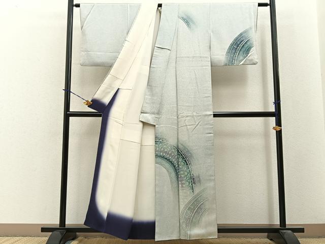 平和屋着物■訪問着 洋花文 正絹 逸品 BAAY3871hj