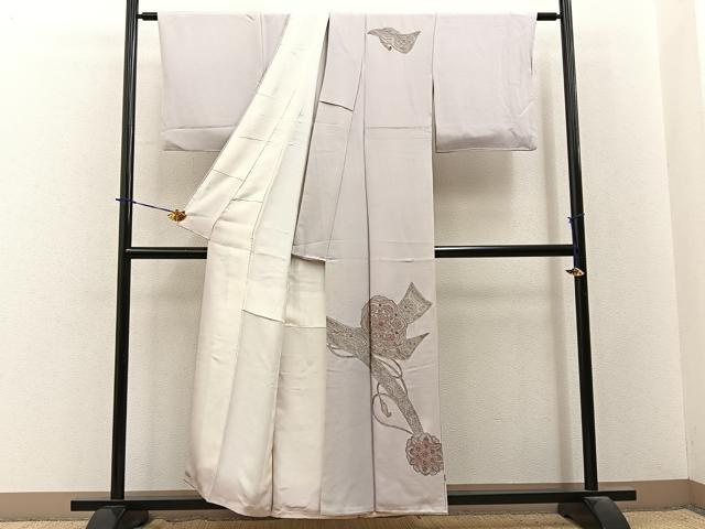 平和屋着物■中国三大刺繍 スワトウ相良刺繍 訪問着 総刺繍 正倉院花文 金彩 正絹 逸品 BAAY3893hj