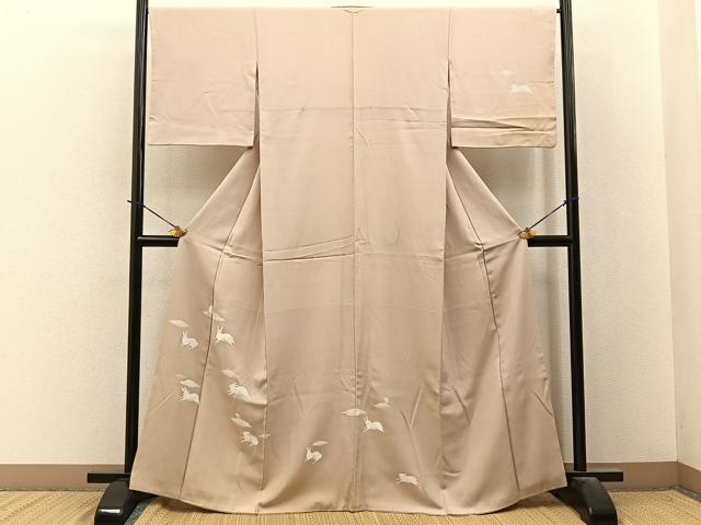 平和屋着物●訪問着 跳び兎 暈し染め 正絹 逸品 BAAY3903hj