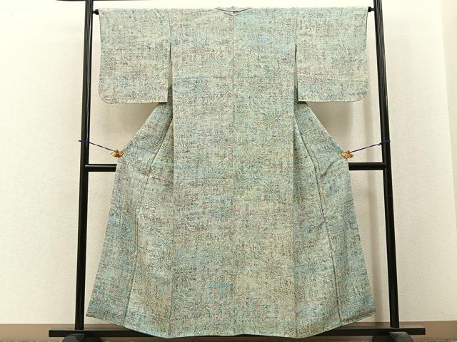 平和屋着物■上質な小紋 花尽くし 正絹 逸品 BAAY3921hj