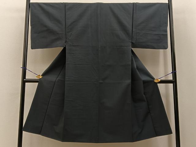 平和屋着物■男性 お召 千歳茶色 正絹 逸品 BAAY3962hj