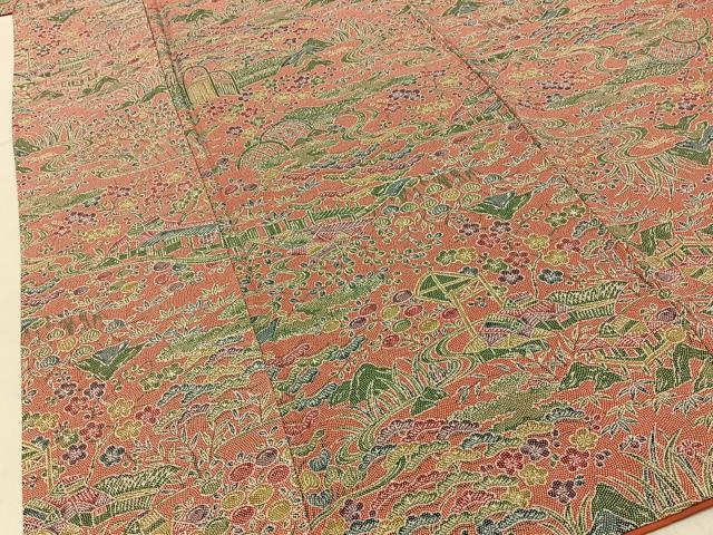 平和屋着物■上質な小紋 御所解文 正絹 逸品 BAAY3978hj