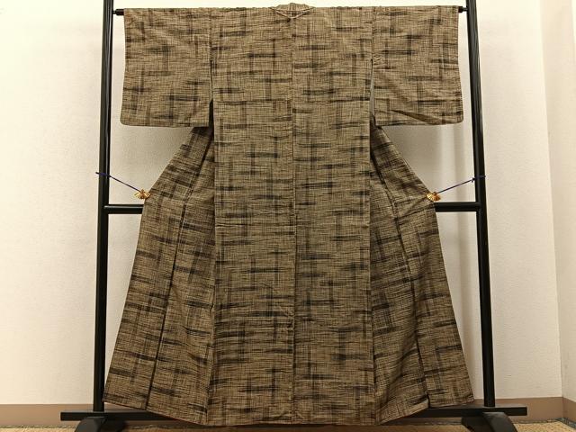 平和屋着物■上質な紬 吉祥文 正絹 逸品 BAAY3990hj