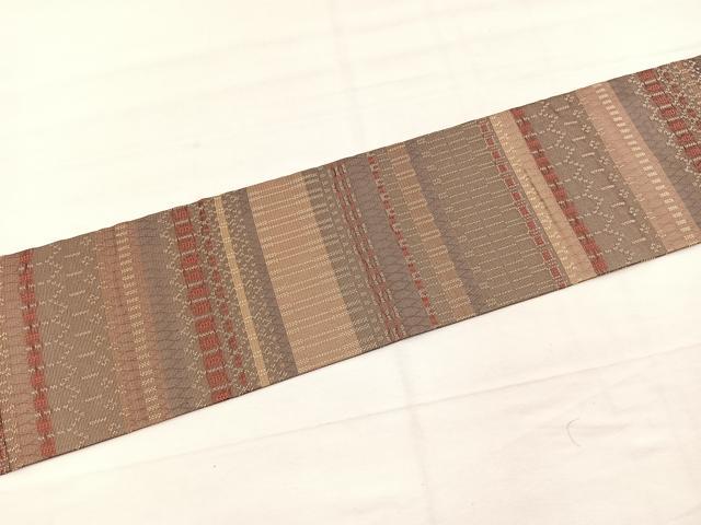 平和屋着物*夏物 九寸名古屋帯 有職文様 正絹 逸品 BAAY4004hv