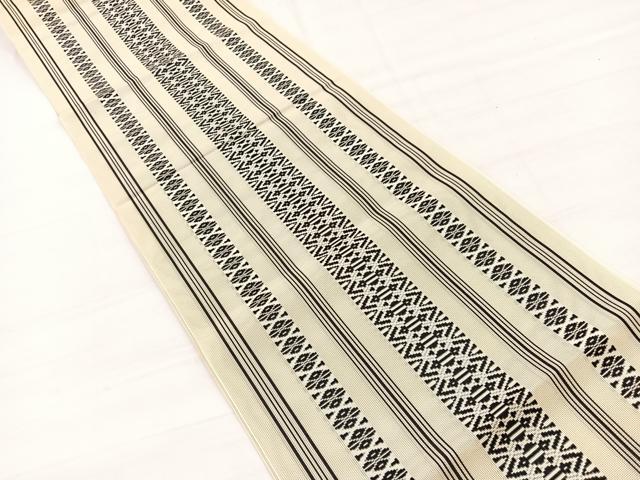 平和屋着物*夏物 本場筑前博多織 八寸名古屋帯 紗献上 正絹 逸品 BAAY4010hv