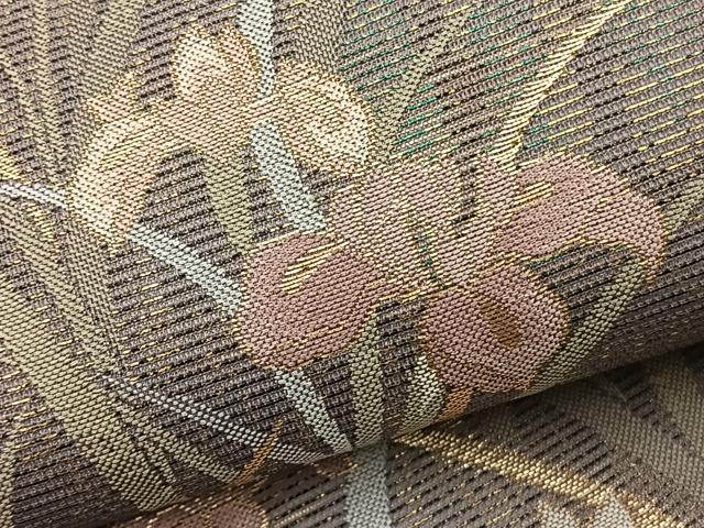 平和屋着物*夏物 六通柄袋帯 杜若 金銀糸 正絹 逸品 未使用 BAAY4013hv