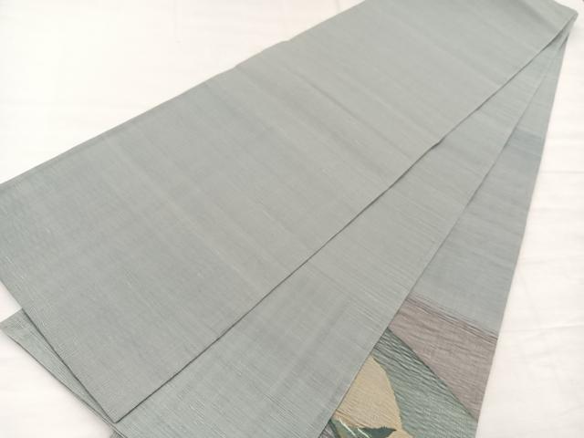 平和屋着物*夏物 太鼓柄袋帯 すくい織 枝花文 金糸 正絹 逸品 BAAY4023hv