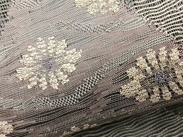 平和屋着物*夏物 太鼓柄袋帯 すくい織 有職花文 金銀糸 正絹 逸品 BAAY4031hv