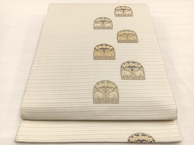 平和屋着物*夏物 六通柄袋帯 唐織 経真綿織 動物花文 正絹 逸品 未使用 BAAY4037hv
