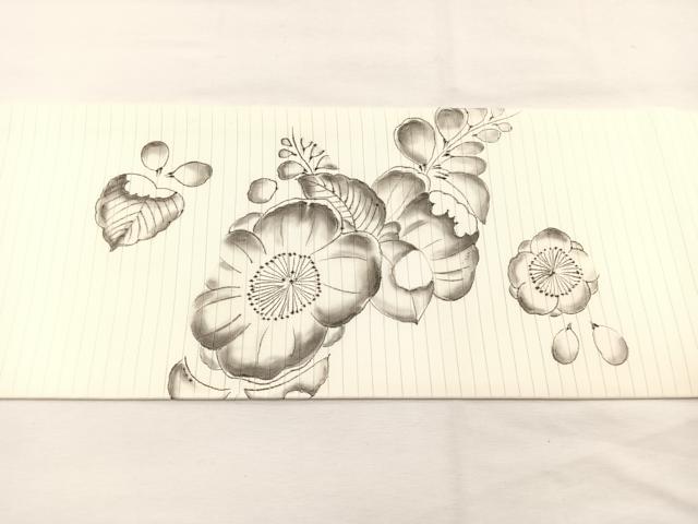 平和屋着物*夏物 絽塩瀬 九寸名古屋帯 辻が花 正絹 逸品 BAAY4041hv