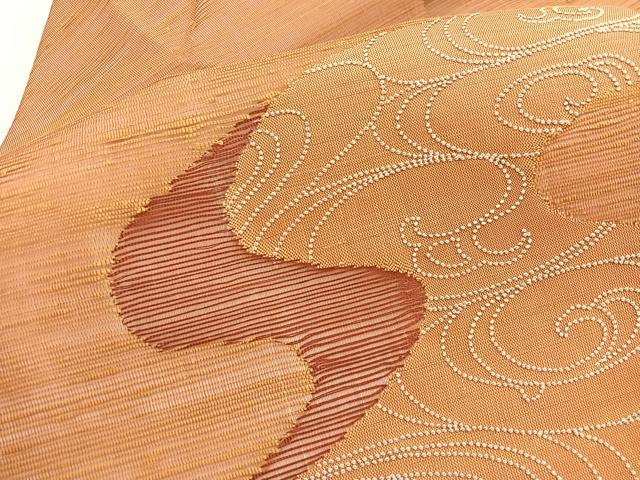 平和屋着物*夏物 中国三大刺繍 相良刺繍 九寸名古屋帯 流水文 正絹 逸品 BAAY4060hv