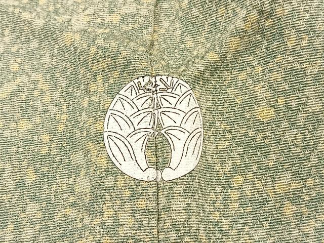 平和屋着物▽上質な小紋 単衣 作家物 霞文 正絹 逸品 BAAY4111hv