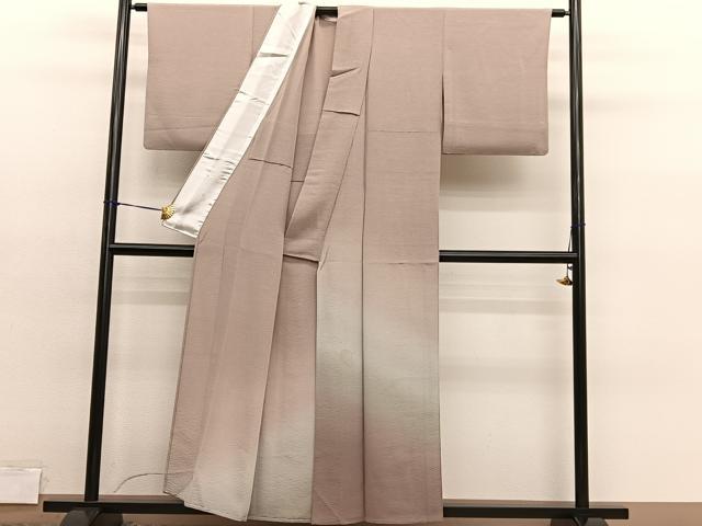 平和屋着物▽訪問着 単衣 霞文 暈し染め 正絹 逸品 BAAY4113hv