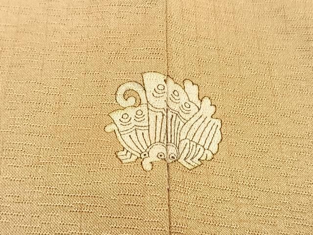 平和屋着物▽訪問着 単衣 駒刺繍 枝葉文 暈し染め 金彩 正絹 逸品 未使用 BAAY4130hv
