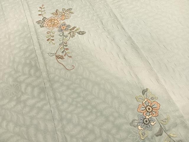 平和屋着物▽中国三大刺繍 スワトウ刺繍 総刺繍 訪問着 単衣 辻が花 暈し染め 金糸 やまと誂製 正絹 逸品 BAAY4135hv