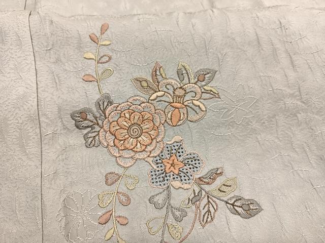 平和屋着物▽中国三大刺繍 スワトウ刺繍 総刺繍 訪問着 単衣 辻が花 暈し染め 金糸 やまと誂製 正絹 逸品 BAAY4135hv