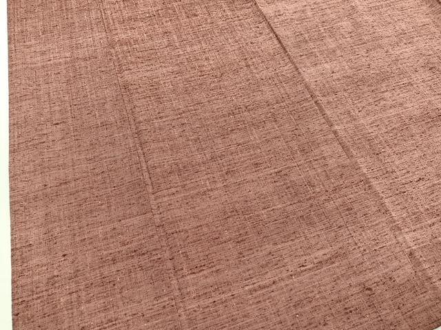平和屋着物▽本真綿紬 単衣 霞文 証紙付き 正絹 逸品 BAAY4146hv