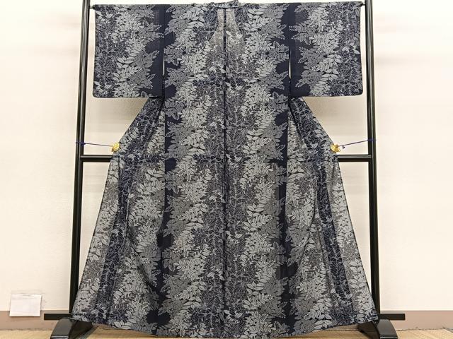 平和屋着物*夏物 紗紬 橘 正絹 逸品 BAAY4194hv