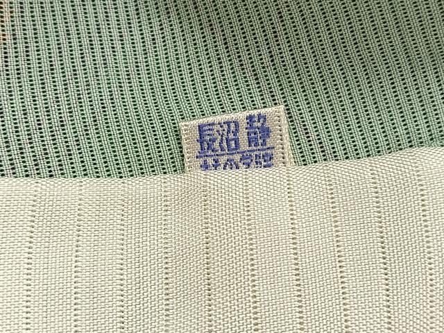平和屋着物*夏物 小紋 絽 草葉文 正絹 逸品 BAAY4204hv