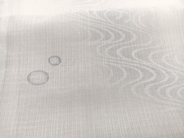 平和屋着物*夏物 小紋 紗 流水文 暈し染め 洗える着物 BAAY4244hv