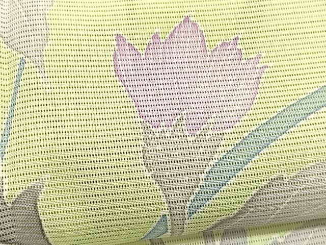 平和屋着物*夏物 訪問着 絽 枝花文 暈し染め 洗える着物 未使用 BAAY4263hv