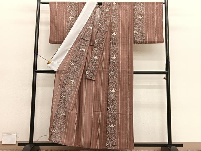 平和屋着物*夏物 小紋 絽 笹間道 洗える着物 BAAY4300hv