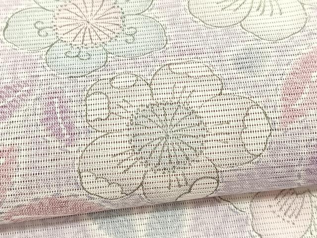 平和屋着物*夏物 小紋 絽 辻が花 洗える着物 BAAY4319hv