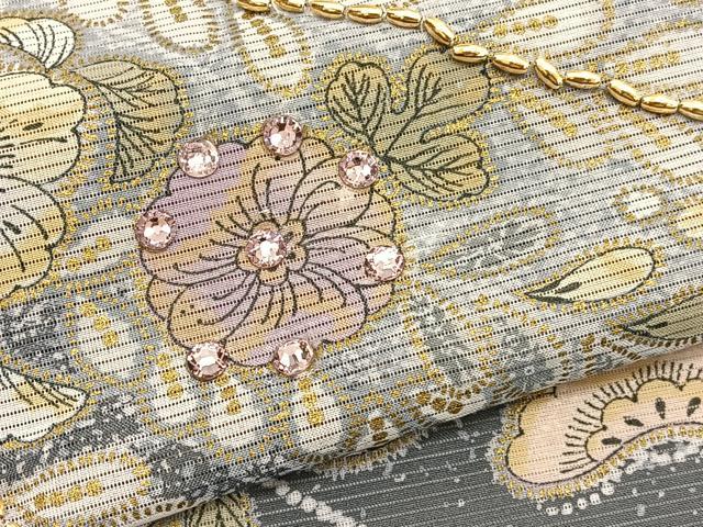平和屋着物*夏物 訪問着 絽 辻が花 暈し染め 金彩 ラインストーン ビーズ 未使用 BAAY4322hv