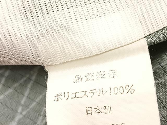 平和屋着物*夏物 小紋 絽 扇面よろけ縞 洗える着物 BAAY4323hv