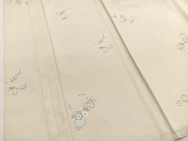 平和屋着物*夏物 小紋 絽 花唐草文 洗える着物 BAAY4329hv