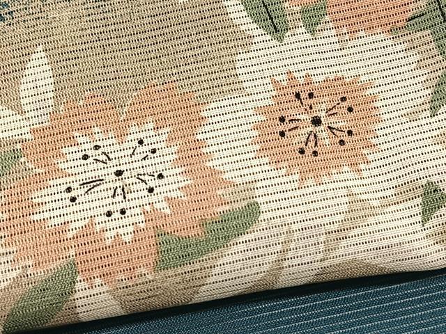 平和屋着物*YUKI TORII 鳥居ユキ 夏物 小紋 絽 秋草文 暈し染め さんび謹製 洗える着物 未使用 BAAY4369hv