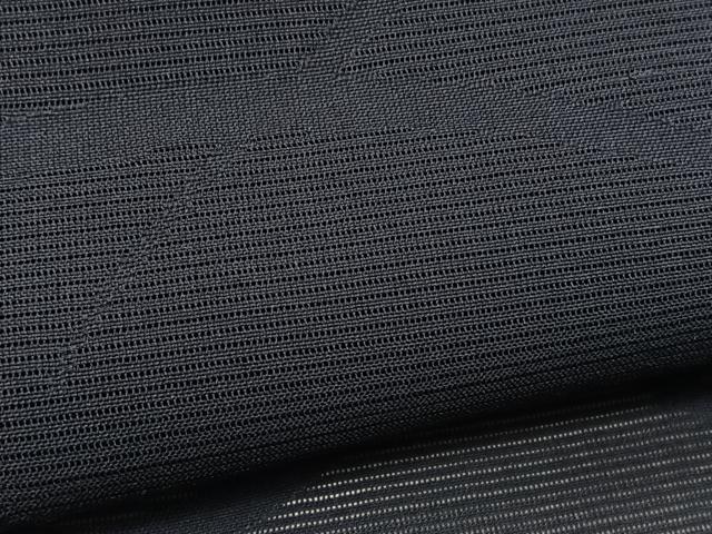 平和屋着物*夏物 色無地 絽 芝草紋紗 紫黒色 洗える着物 BAAY4386hv