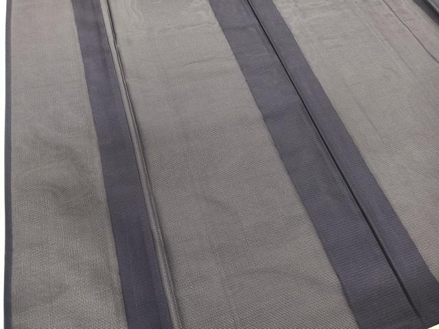 平和屋着物*夏物 色無地 絽 濃鼠色 洗える着物 未使用 BAAY4390hv