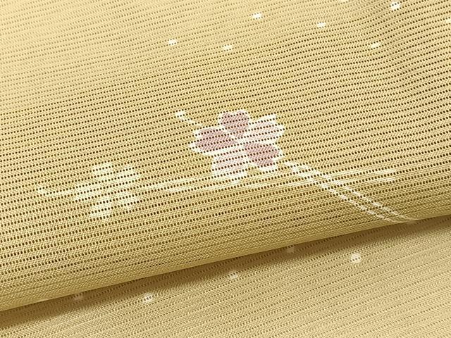 平和屋着物*夏物 小紋 絽 花簪 洗える着物 BAAY4406hv
