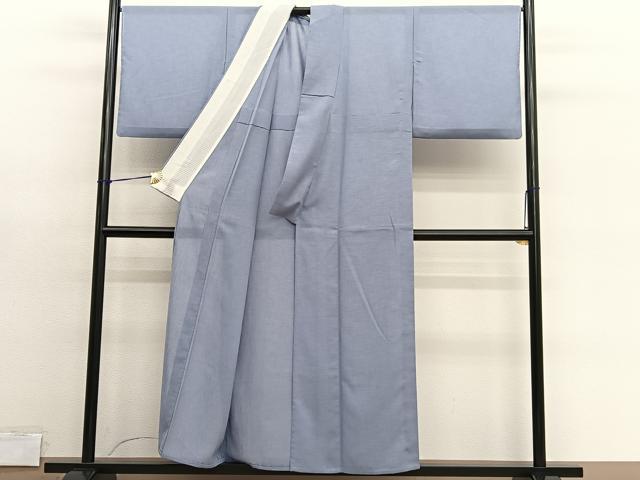 平和屋着物*夏物 色無地 紗 藤色 正絹 逸品 BAAY4415hv