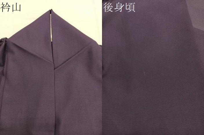 平和屋着物*夏物 色無地 絽 似せ紫色 洗える着物 BAAY4417hv
