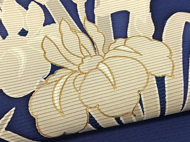 平和屋着物*夏物 訪問着 絽 杜若 金彩 正絹 逸品 BAAY4492hv