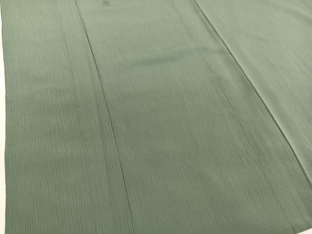 平和屋着物▽色無地 単衣 麹塵色 さんび謹製 洗える着物 BAAY4505hv