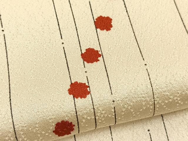 平和屋着物▽上質な小紋 単衣 幾何学文様 正絹 逸品 BAAY4535hv