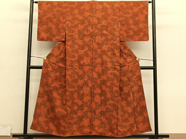平和屋着物■上質な小紋 抽象文様 暈し染め 正絹 逸品 未使用 BAAY4573hv