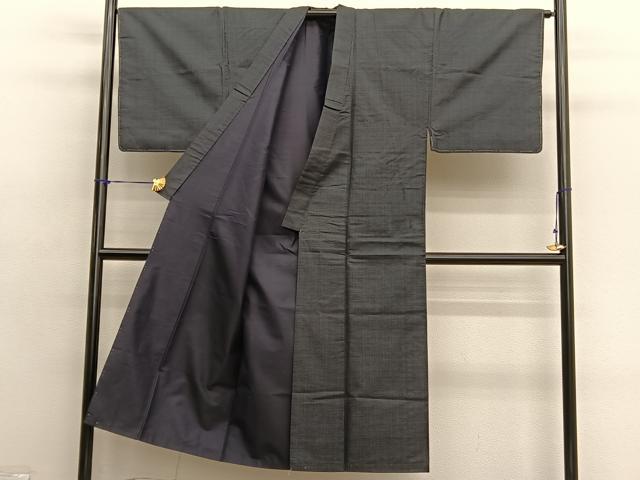 平和屋着物■男性 本場大島紬 亀甲柄 総詰め 正絹 逸品 BAAY4585hv