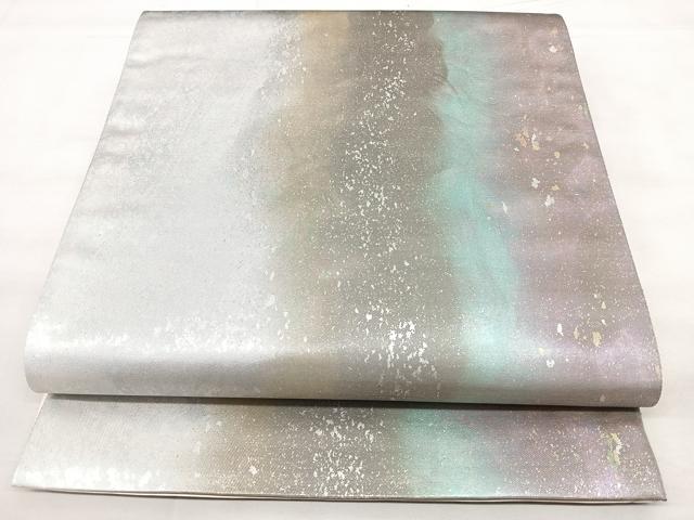 平和屋着物◎六通柄袋帯 京染と織 丸文 引箔 正絹 逸品 BAAY5071qw