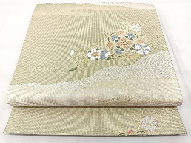 平和屋着物◎六通柄袋帯 粋香唐草文 金銀糸 正絹 逸品 BAAY5214qw