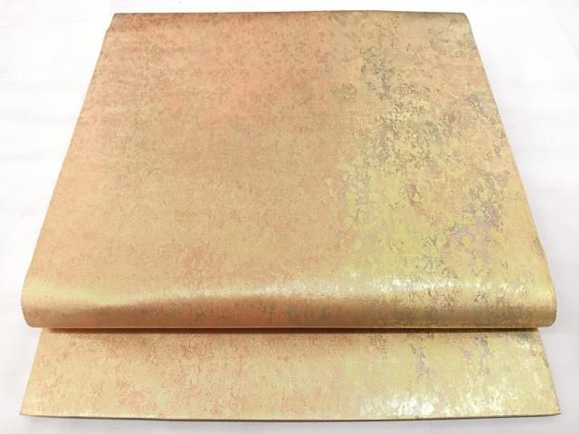 平和屋着物◎六通柄袋帯 霞文 陶漆箔 正絹 逸品 BAAY5256qw