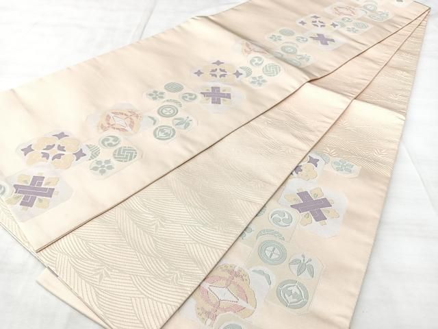 平和屋着物◎六通柄 京袋帯 吉祥文 BAAY5307qw
