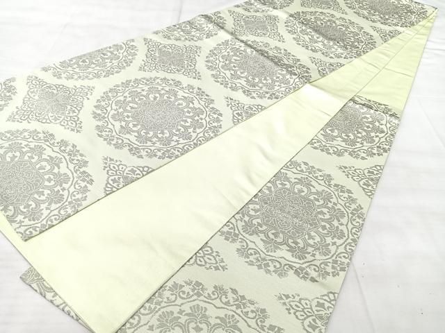 平和屋着物◎六通柄袋帯 正倉院花文 正絹 逸品 BAAY5345qw