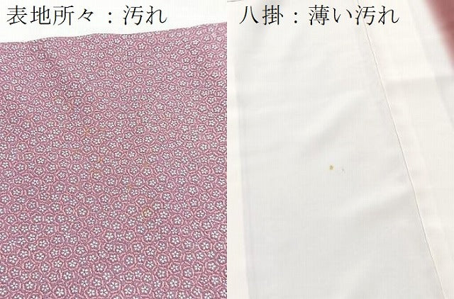 平和屋着物■上質な小紋 小花尽くし 正絹 逸品 BAAY5434yc